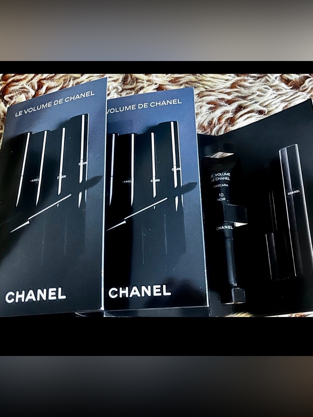 Chanel Noir 3 volume Mascaras black samples